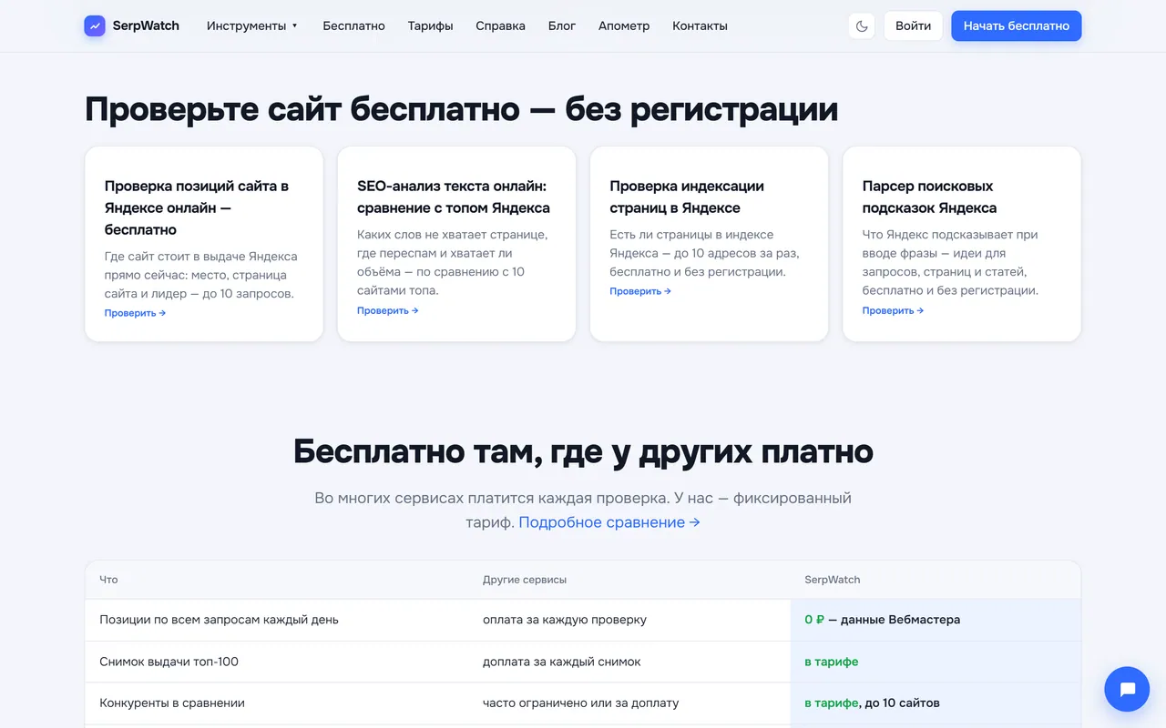 Бесплатные проверки без регистрации